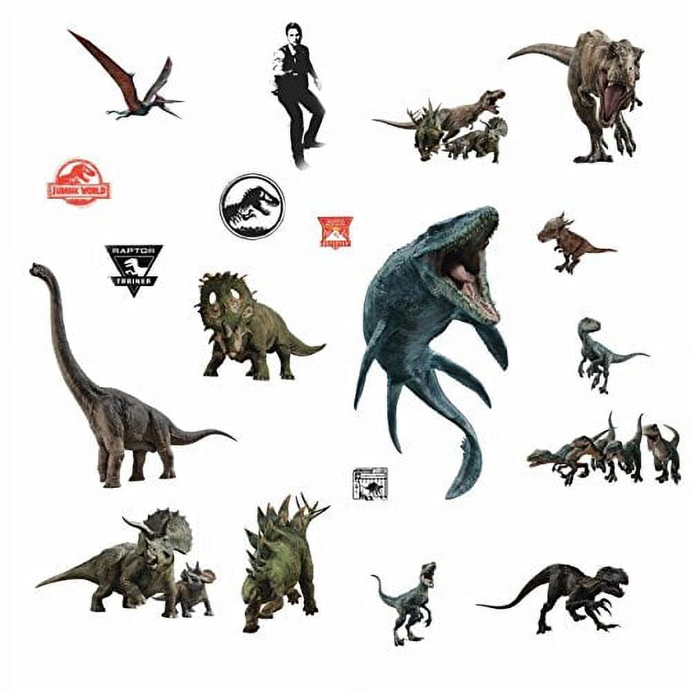 Jurassic World Fallen Kingdom Peel and Stick Wall Decals by RoomMates,  RMK3798SCS 