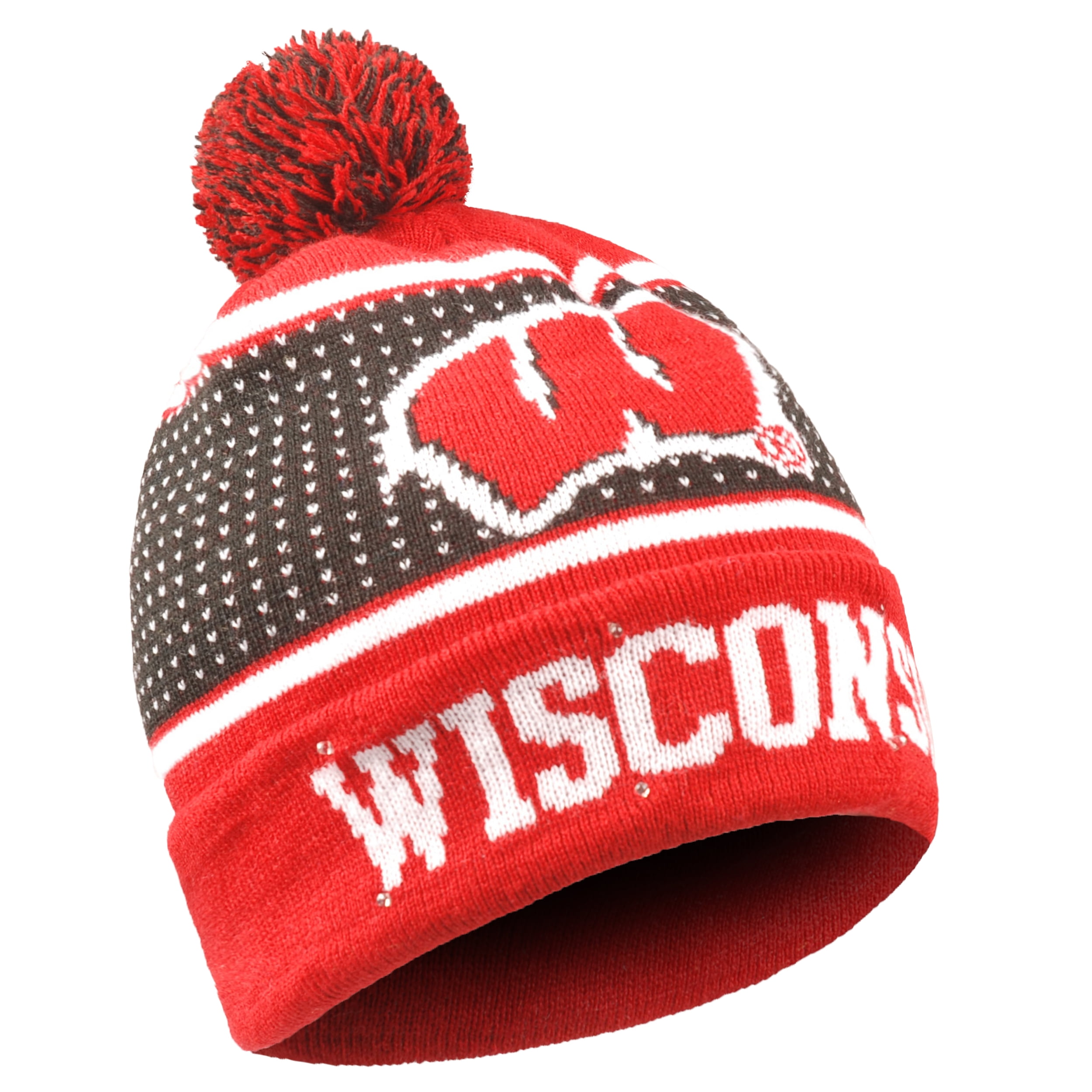 wisconsin badgers knit hat