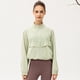 thumbnail image 2 of Novedad de verano, chaqueta informal holgada con cuello levantado y cremallera para mujer, para gimnasio, Yoga, Fitness, para correr al aire libre, transpirable, Top con cordón de secado rápido, 2 of 5
