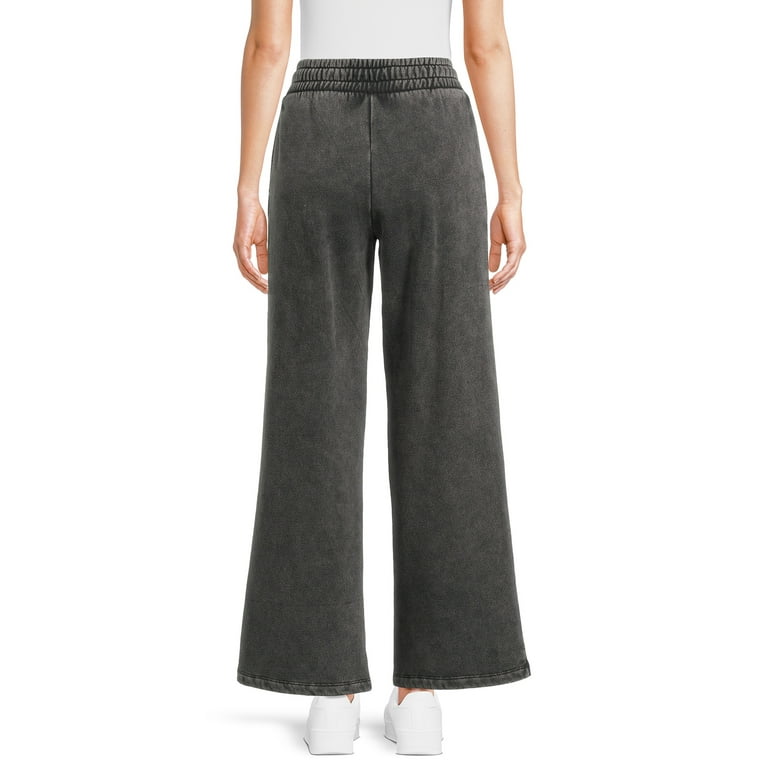 Self Esteem Juniors Washed Wide Leg Sweatpants with Slits Self Esteem Juniors Washed Wide Leg Sweatpants with Slits