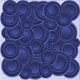 thumbnail image 1 of Ahgly Company Machine Washable Indoor Square Transitional Denim Dark Blue Area Rugs, 4' Square, 1 of 7