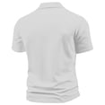 thumbnail image 4 of Men's Casual Short Sleeve Solid Color Polyester Shirt for Summer Outdoor Wear, 4 of 4