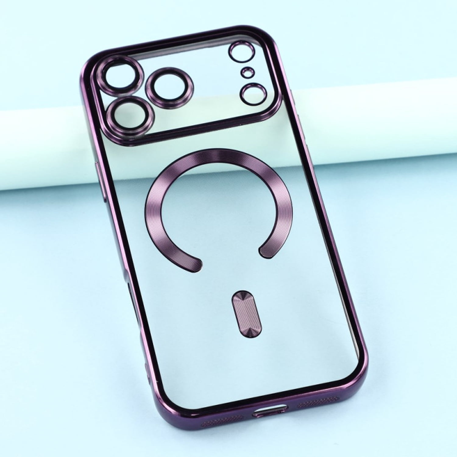 Vivid Transparent Case with MagSafe for iPhone 17 Pro Max - Purple