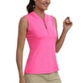 thumbnail image 3 of MoFiz Women's Golf Polo Sleeveless Shirt Quick Drying Casual Workout Tops Shirts, 3 of 7