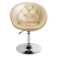 thumbnail image 6 of Impressions Vanity Antoinette Round Tufted 360 Degree Swivel Vanity Chair with Flat Base(Rose Gold), 6 of 13