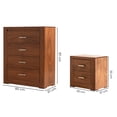 thumbnail image 4 of Set de Cajonera y 2 Buros Vizela Nogal - Kessa Muebles, 4 of 5