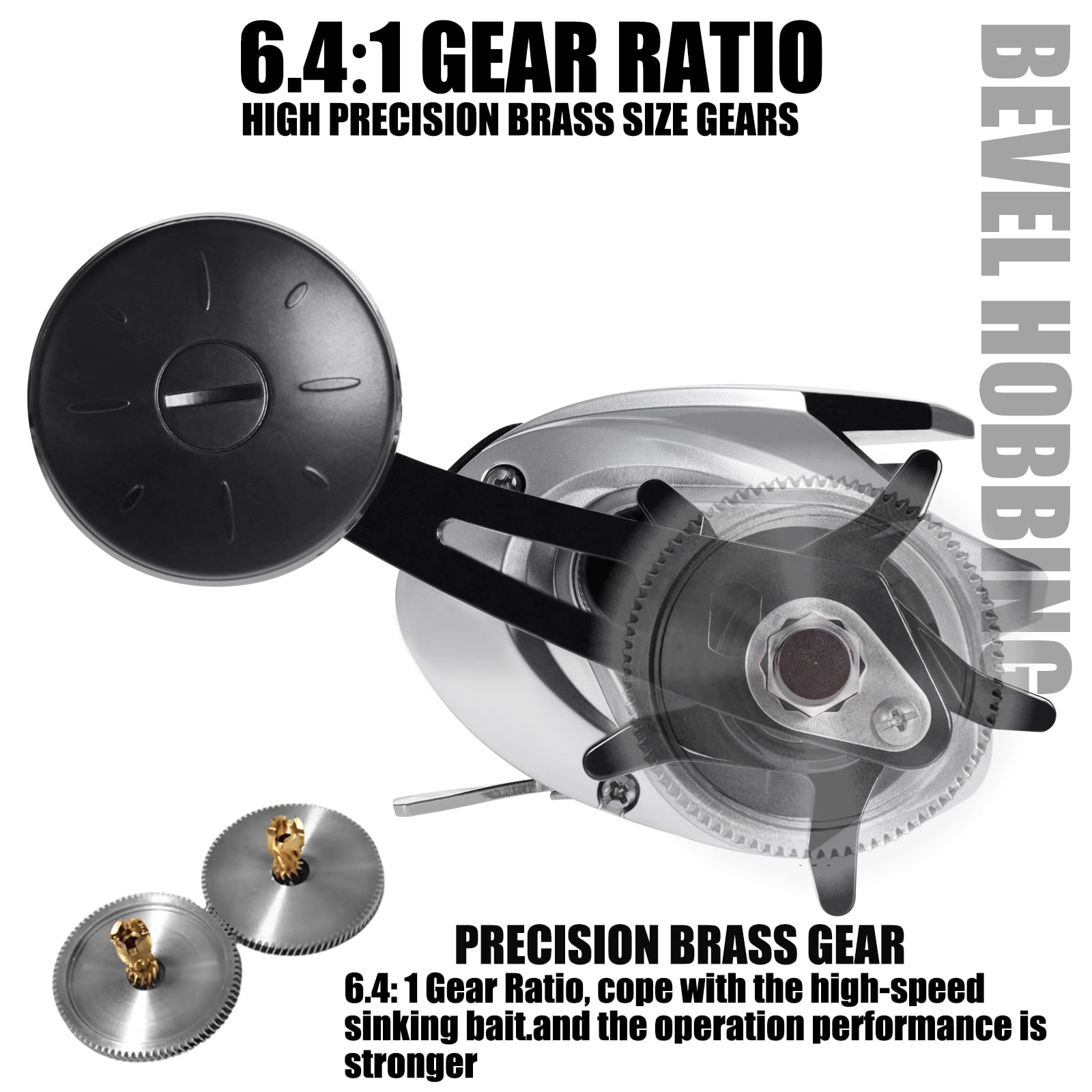SAMOLLA Large New Baitcasting Fishing Reel Saltwater Waterproof Sea Fishing 6.3:1 15KG Drag Catfishing Trolling Metal Base