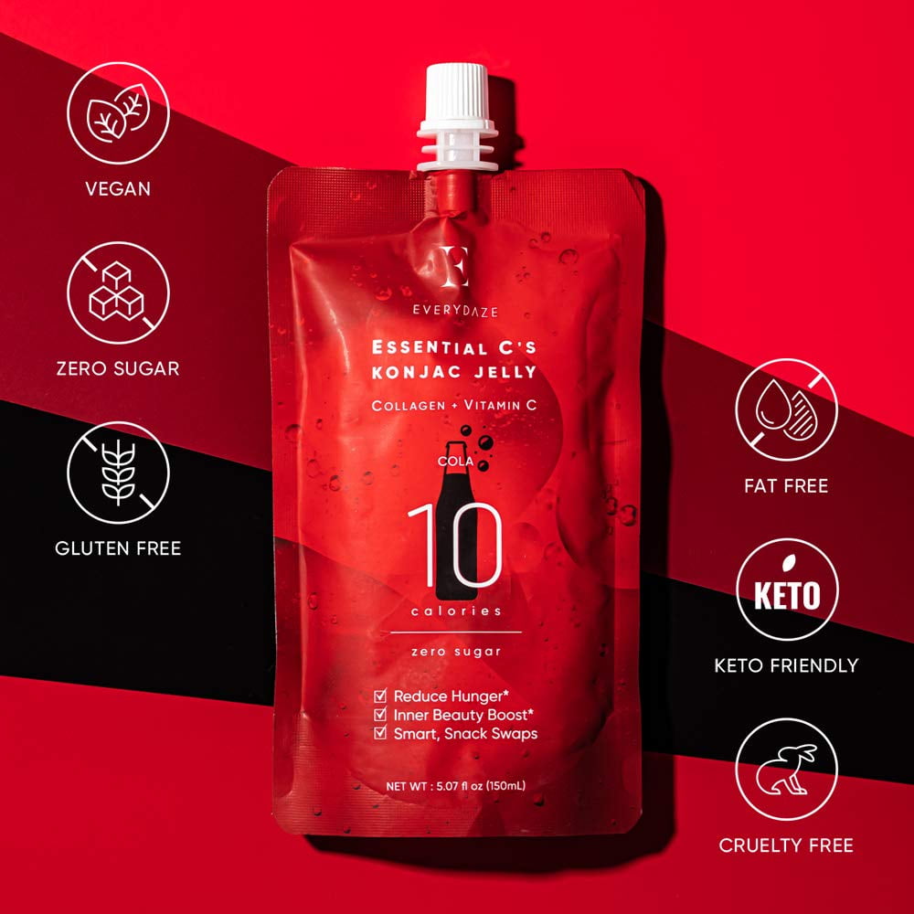 Everydaze Essential C's Konjac Jelly, Cola, Box of 10 Packs