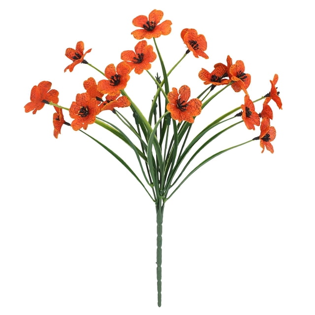 Iamnij Artificial Sunset Mums,Single - Piece Halloween Decorative Flower,Handmade Halloween Artificial Flower,Thanksgiving Decorations,Fall Wreaths,Fall Decor Outdoor