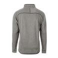 thumbnail image 3 of Men's-Cutter & Buck  Heather Gray LA Galaxy Big & Tall Mainsail Sweater-Knit Half-Zip Pullover Top, 3 of 3