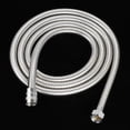 thumbnail image 2 of Fawoonu Tuyau de Douche en Acier Inoxydable avec Connecteur en Laiton - Durable, Anti-Explosion, Résistant aux Hautes Températures - Tube Crypté 2m pour Douchette, 2 of 6