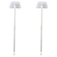 thumbnail image 2 of Foldable Long Handle Sponge Cleaning Brush | Adjustable Angle | No-Scratch Decontamination | Replaceable Head | Bathroom Kitchen Bathtub Tile Wall Sink | 2 Pack White, 2 of 8