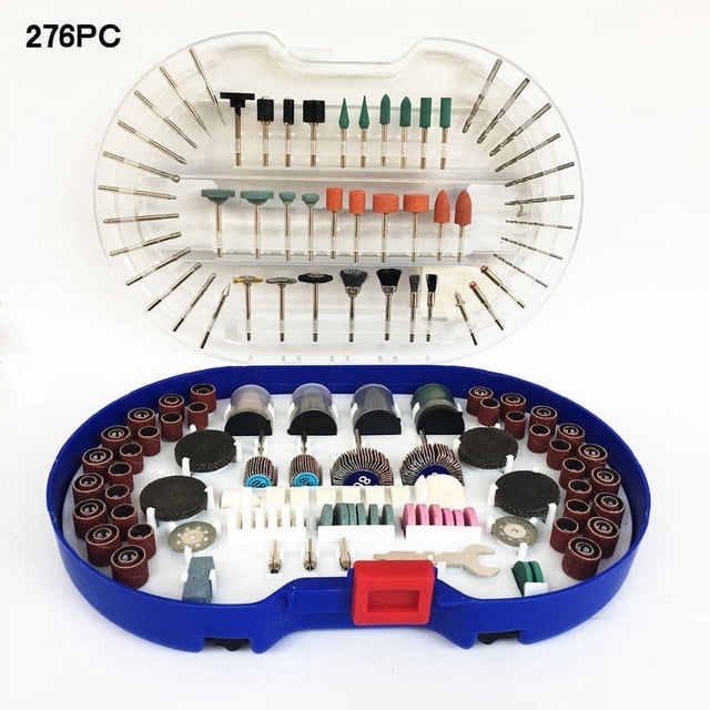 Labymos Electric Grinding Accessories Set 276PC Consumables Rotary Tools Accessories Kit Anticrash Foam Box Used