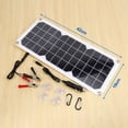 thumbnail image 4 of 10W 12V Solar Panel Kit Portable USB Port Solar Charger For Phones Tablets Cameras For Cars Motorcycles Camping Equipment, 4 of 7