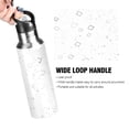 thumbnail image 4 of Grey Square Pattern 1000ml Double Walled Stainless Steel LeakProof Sports Bottle Thermo 8h Portable, 4 of 9
