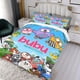 thumbnail image 3 of Bubu y los Pequeños Búhos Conjunto de sábanas temático, trío de piezas, cómodo y amigable con la piel, diseño único, regalo de decoración para el hogar para familiares, amigos y fans,173cm *218cm, 3 of 6