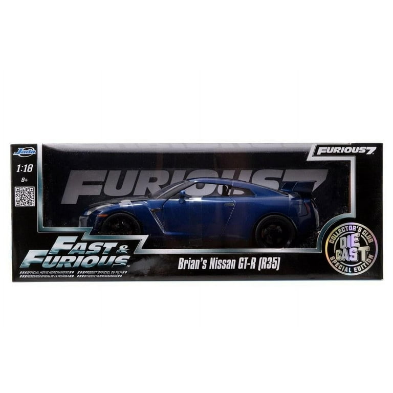 Fast & Furious 1:18 Die-Cast Vehicle: Brian's Nissan GT-R