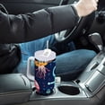 thumbnail image 4 of Yayeee 40oz Double-Wall Insulated Stainless Steel Tumbler with Handle Bottle, Blue Anchor, 4 of 8