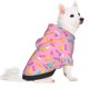 thumbnail image 2 of Fotbe Pink Donut Sudadera con Estampado para Perros Pequeños – Suéter con Capucha para Mascotas, Tela Suave de Forro Polar con Bolsillo-Small, 2 of 7