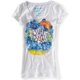 thumbnail image 1 of Aeropostale - Camiseta con cuello en V para mujer Soak Up The Sun Graphic, color blanco, grande Aeropostale Camiseta gráfica, 1 of 1