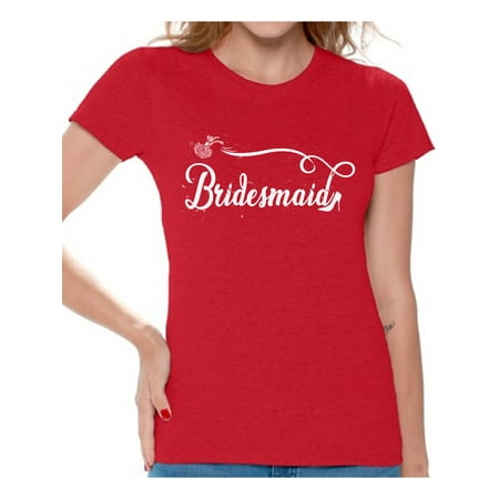 Awkward Styles Bridesmaid Tshirt for Women Bride's Entourage Shirt Bridesmaid Shirt Funny Wedding Gifts Bridal Party Shirt Bachelorette Party Outfit Birde Squad Shirt Cute Gifts for Bridesmaids