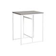 thumbnail image 5 of Counter Height Dining Table - 32" Rectangular Kitchen Table - Small Grey Laminate Table with White Metal Legs - Modern Contemporary Design, 5 of 6