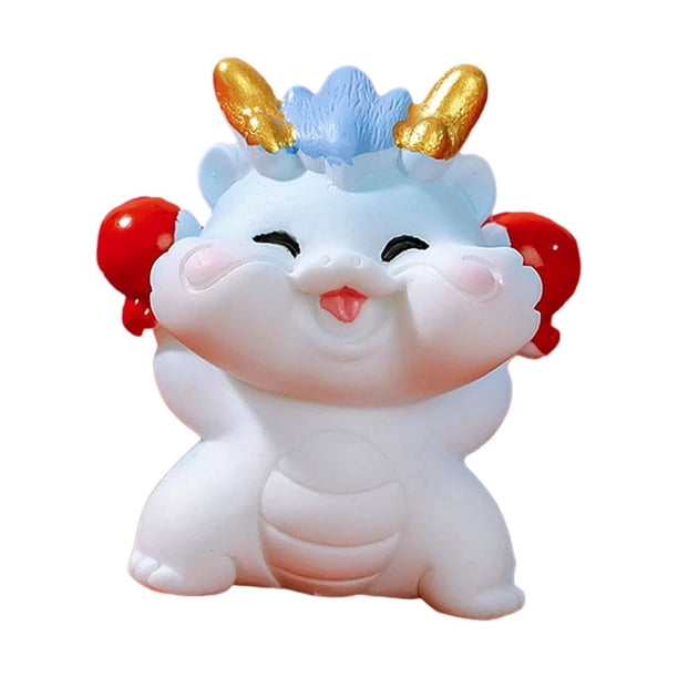 Mini figura de dragón para decoración de tablero de automóvil, adorno de mesa para colección Estilo K