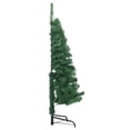 thumbnail image 2 of vidaXL Corner Artificial Christmas Tree Green 150 cm PVC, 2 of 5