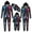 Black3, variant on Matching Halloween Family Outfit Parent Child Outfit White Skeleton Halloween Print Hooded Zipper Home Jumpsuit Family Photo Outfits