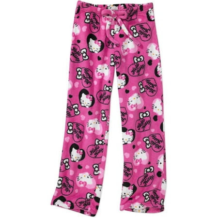 Hello Kitty - Girls' Fleece Pajama Pants - Walmart.com
