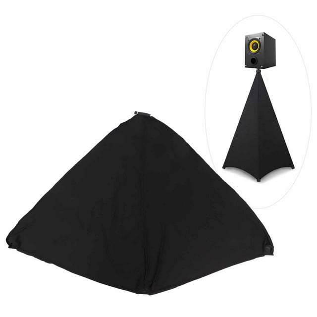 Tripod Stretch Covers, Stage Accessories Strong Elasticity Speaker Stand Cover Black With Non Slip Buckle For Prom Performances