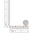 thumbnail image 6 of Gem Stone King 18K Rose Gold Plated Silver White Lab Grown Diamond and Red Ruby Bracelet for Women (2.77 Cttw, Gemstone April Birthstone, Round 4MM, 7 inch), 6 of 6