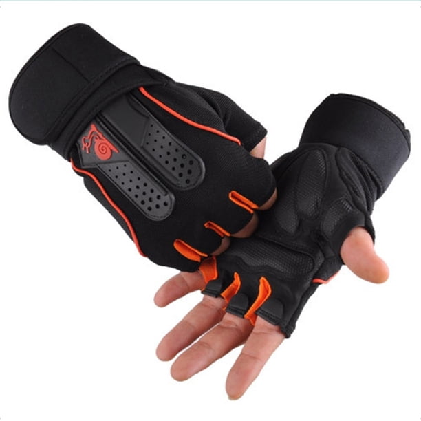 Guantes deportivos NikouMX transpirables anti medio dedo ciclismo