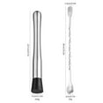 thumbnail image 3 of Stainless Steel Muddler And Mixing Spoon Home Bar Tool Set Create Delicious And Other Fruit Based Drinks Dining Table Set round Small round Place Mats Woven Small round Dining Table Set for 4 Outdoor, 3 of 4