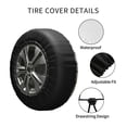 thumbnail image 4 of Kdxio Fathers day for Tire Cover Wheel Protectors Tyre Covers Weatherproof Wheel Covers Universal Fit for Trailer Rv SUV Truck Camper Travel Trailers 15 inch, 4 of 8