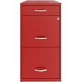 thumbnail image 2 of Home Square Set of 2 3 Drawer Metal Organizer File Cabinet Red, 2 of 6