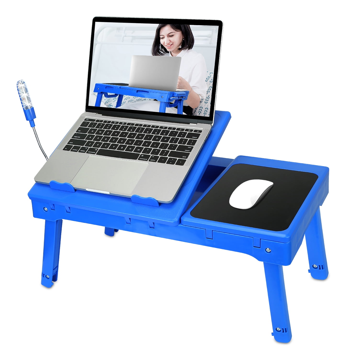 Laptop Table for Bed, iMountek Folding Laptop Computer Notebook Table Bed Desk Stand with