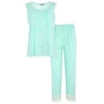 thumbnail image 2 of JEFFRICO Womens Pajamas For Women 2 Piece Set Sleeveless Top & Ankle Length Pants Sleepwear Soft Pajamas, 2 of 6