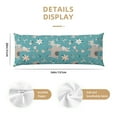 thumbnail image 3 of Bingfone Body Pillow Cover Long Pillow Case With Zipper Decorative Bedding Pillowcase 20"X54" Soft Cushion Pillow Case For Bedroom-Teal Mama Llama, 3 of 8