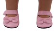 thumbnail image 2 of Zapatos hechos a mano del bowknot del verano de la muñeca de la muchacha de 18 Zulema Zapatos de muñeca para muñecas de 18 pulgadas, 2 of 7