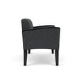 thumbnail image 2 of Belmont Lounge Reception Waiting Loveseat / Black Steel Legs / Black / Dark Gray, 2 of 5