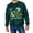 Green, variant on Hfnxid Men's St. Patrick Day Top Crewneck Long Sleeve Shirt Love Clover Print Stylish Shirts Casual Workout Pullovers Tee Shirts Blue S