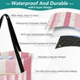 thumbnail image 3 of Extra Large Picnic Beach Blanket Waterproof Sand Proof Portable Outdoor Mat Pink Striped 60x80, 3 of 9