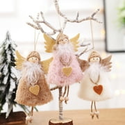 Visland Christmas Love Heart Angel Girl Fluffy Xmas Tree Pendant DIY Hanging Decoration