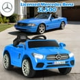 thumbnail image 3 of OLAKIDS 12V Electric Kids Ride On Car, Licensed Mercedes Benz SL500 Toy Car with Remote Control, MP3 Plug, USB, 2 Speeds, LED Lights, Battery Powered Toy Vehicle for Toddler Children, 3 of 10