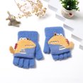 thumbnail image 2 of Guantes de invierno cálidos y bonitos con dibujos animados para niños, de medio dedo, a la moda, cómodos y agradables para la piel, 2 of 6