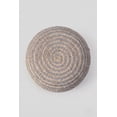 thumbnail image 6 of LR Home Savanna Round Grey/Natural Striped Indoor Pouf Ottoman, 20" H x 14" W, 6 of 8