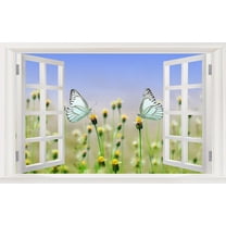 3D Wall Murals Art Decals Decorator-Lovely Butterflies(22" X 14")