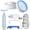 White, variant on Fingertip Pulse Oximeter,Rechargeable Pulse Oximeter,Finger Pulse Oximeter,Blood Oxygen Meter Finger,Pulse OX with Lanyard,for Sports Outdoors Aviation Use Only