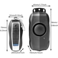 thumbnail image 2 of Alarma de motocicleta inalámbrica de 120 dB con control remoto, alarma de sensor de movimiento de seguridad antirrobo con sensibilidad ajustable de 5 grados, alarma de carga USB impermeable, negro, 2 of 5